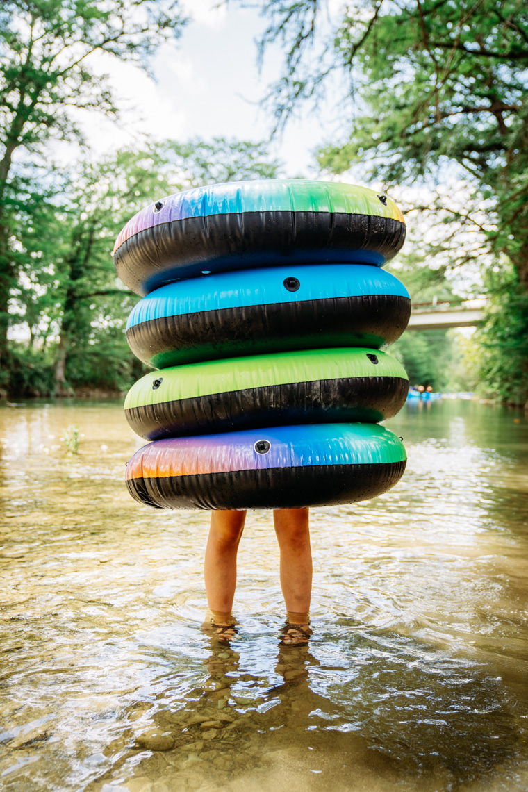 Camper-hiding-under-river-rainbow-floats-standing-in-creek-is20210716_Deer_Creek_7296
